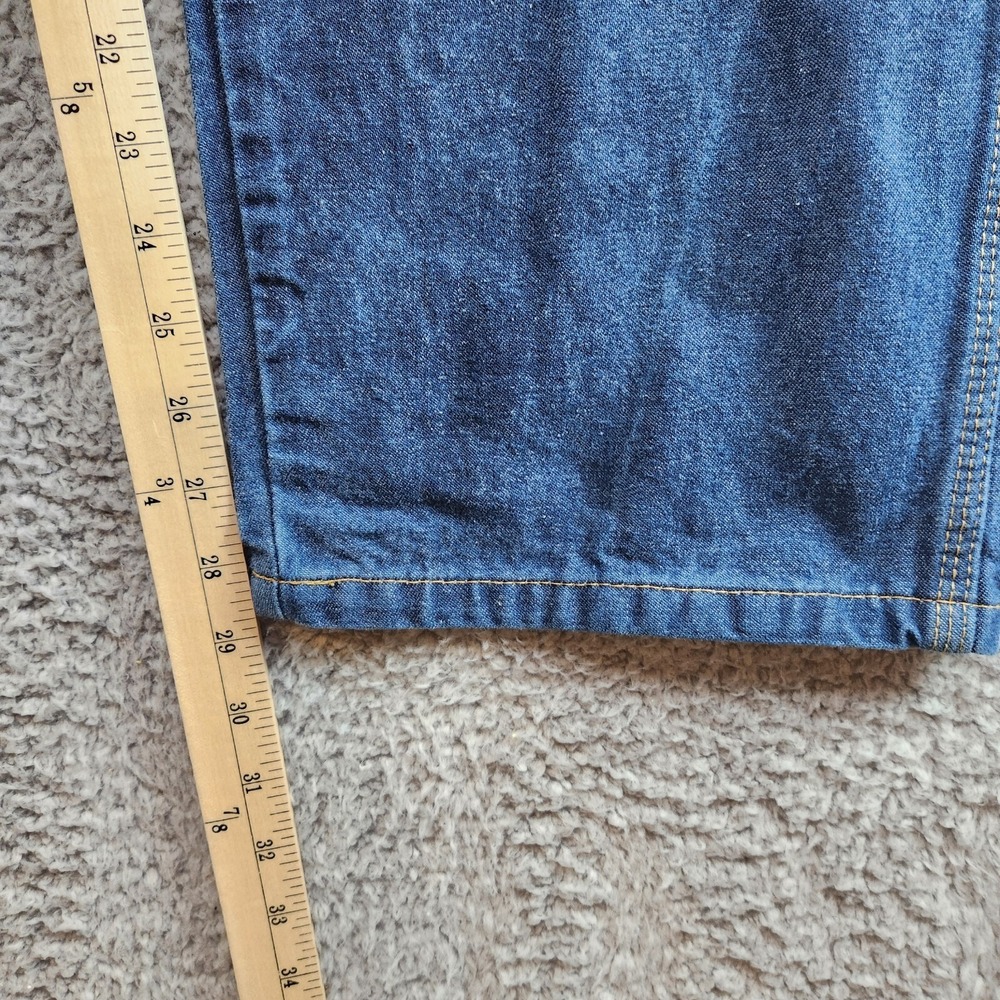 Big Ben Jeans Mens 40 X 30 Blue Denim 100% Cotton Straight Leg High Rise Zip Fly - Picture 3 of 14